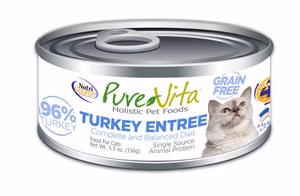 PureVita Grain Free 96% Real Turkey Entree Canned Cat Food - Budpants