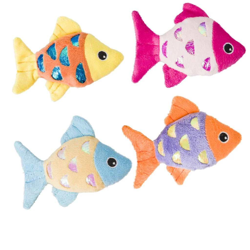 ETHICAL SHIMMER GLIMMER FISH W/CATNIP - Budpants
