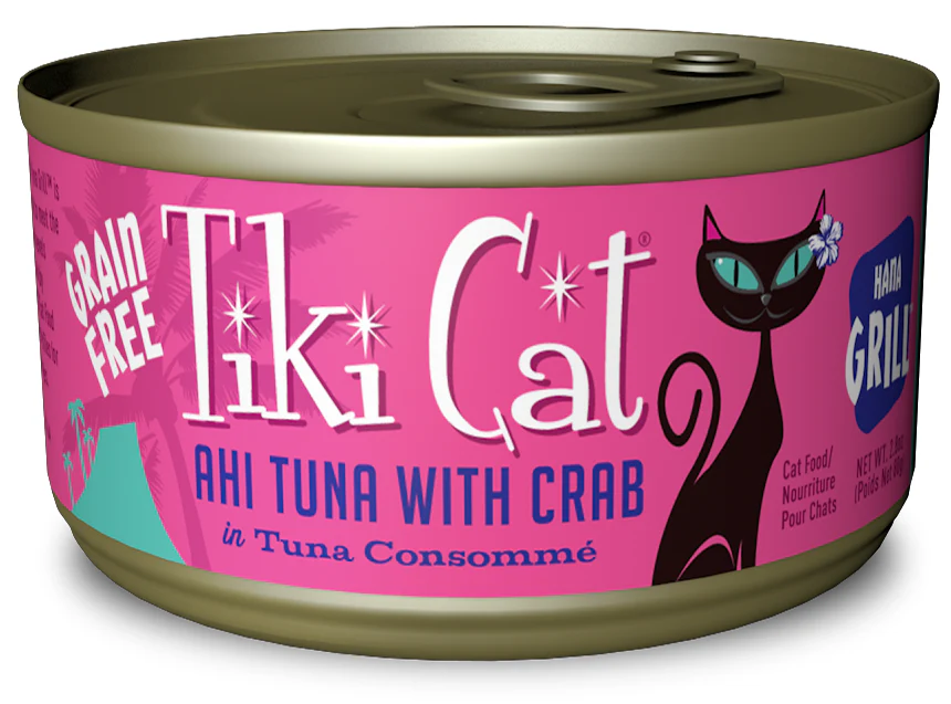Tiki Cat Hana Grill Grain Free Ahi Tuna With Crab In Tuna Consomme Canned Cat Food - Budpants
