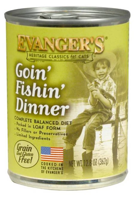Evanger's Classic Recipe Grain Free Goin FIshin Dinner Canned Cat Food - Budpants