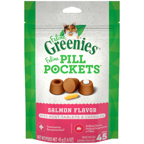 Greenies Pill Pockets Salmon Flavored treats 45ct - Budpants