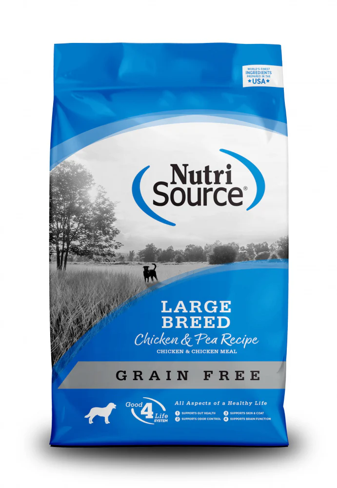 NutriSource Grain Free Large Breed Chicken & Pea Dry Dog Food - Budpants