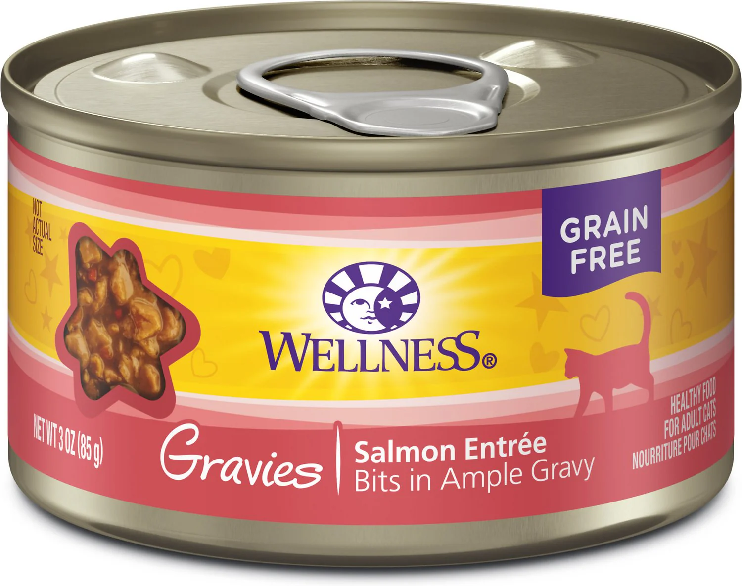 Wellness Natural Grain Free Gravies Salmon Dinner Canned Cat Food - Budpants