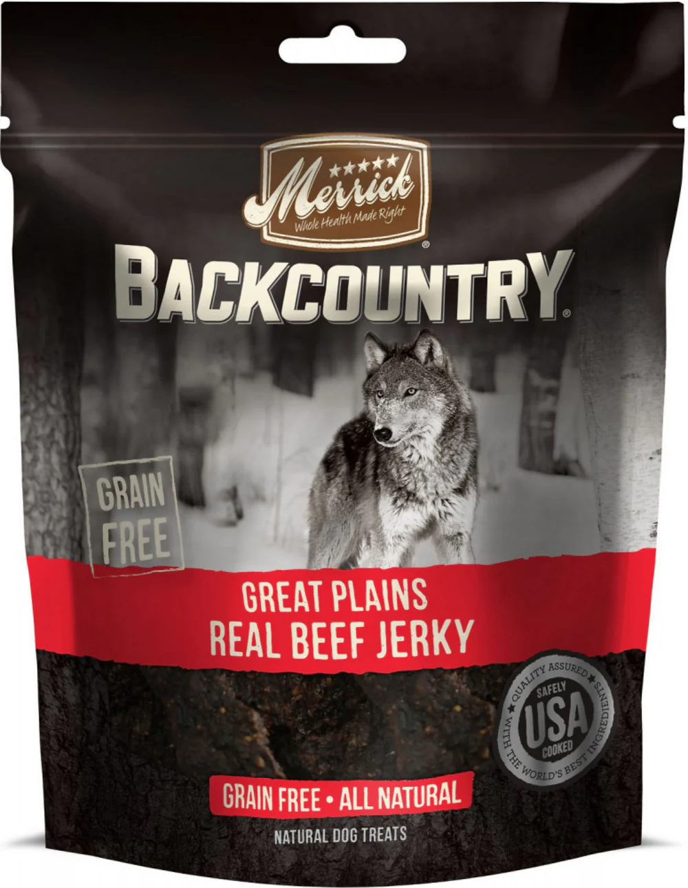 Merrick Backcountry Great Plains Grain Free Real Beef Jerky Dog Treats - Budpants
