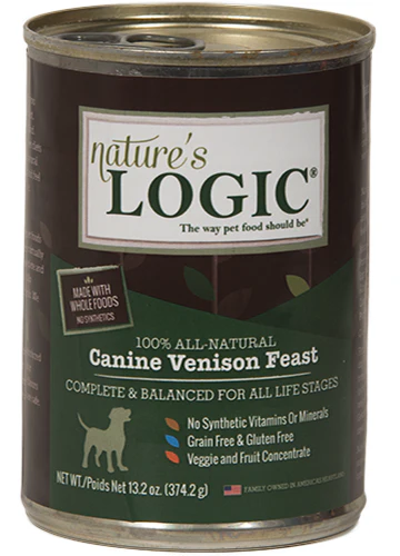 Nature's Logic Canine Venison Feast Canned Dog Food - Budpants