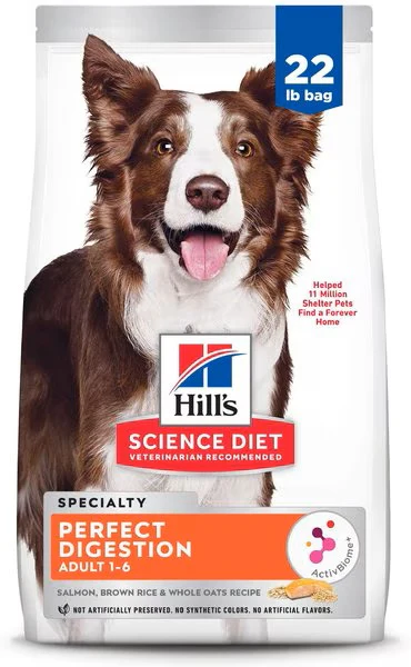 Science Diet Adult Perfect Digestion Dog Food, Salmon, Whole Oats and Brown Rice - Budpants