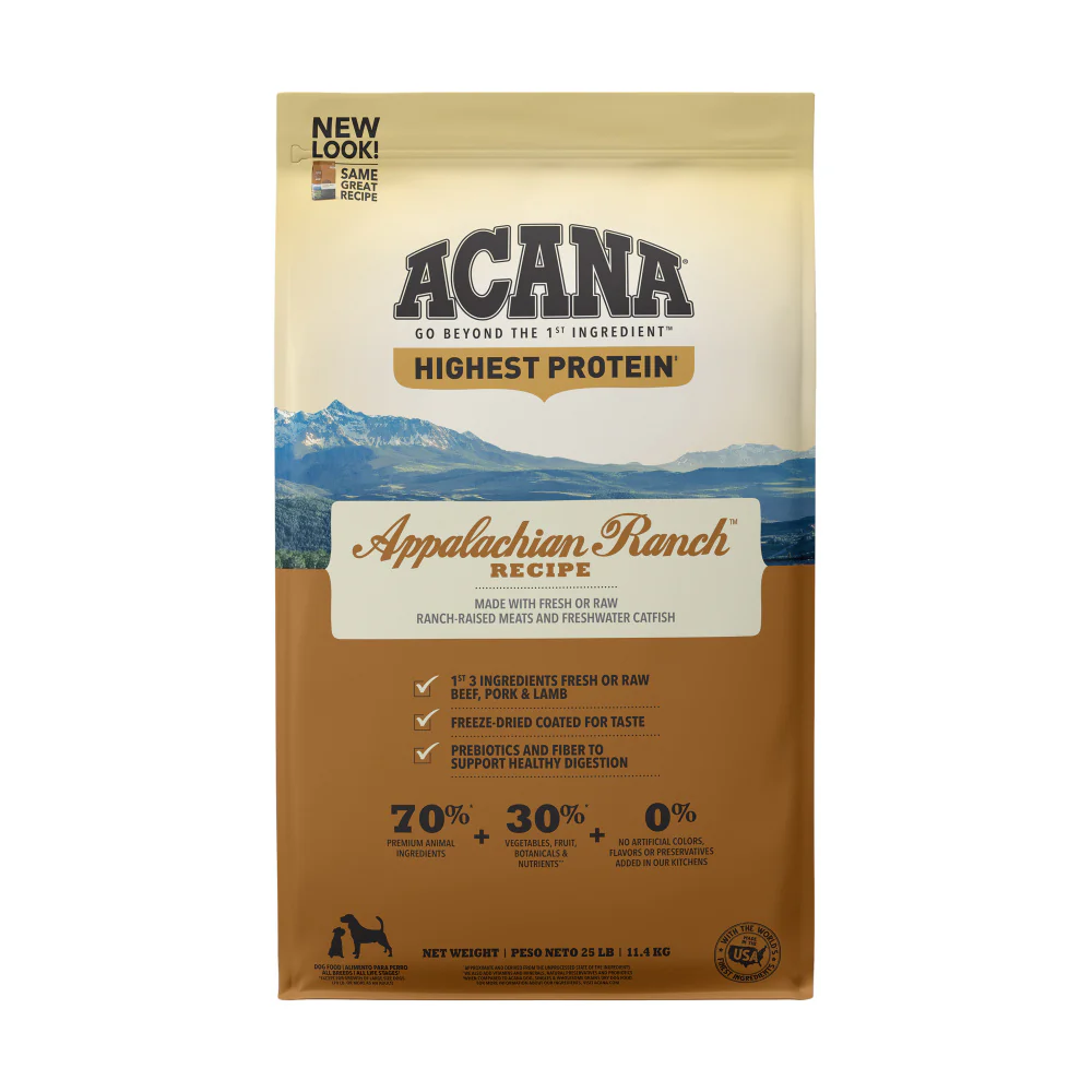 ACANA Highest Protein Appalachian Ranch Recipe Dry Dog Food - Budpants