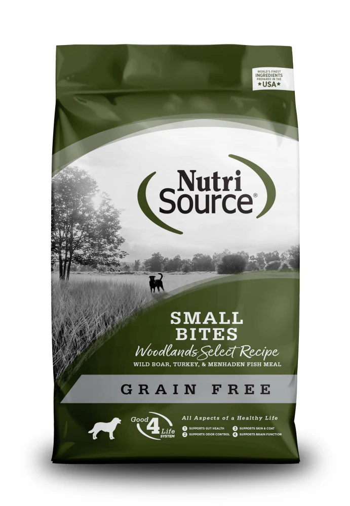 NutriSource Grain Free Woodlands Select Small Bites Dry Dog Food - Budpants