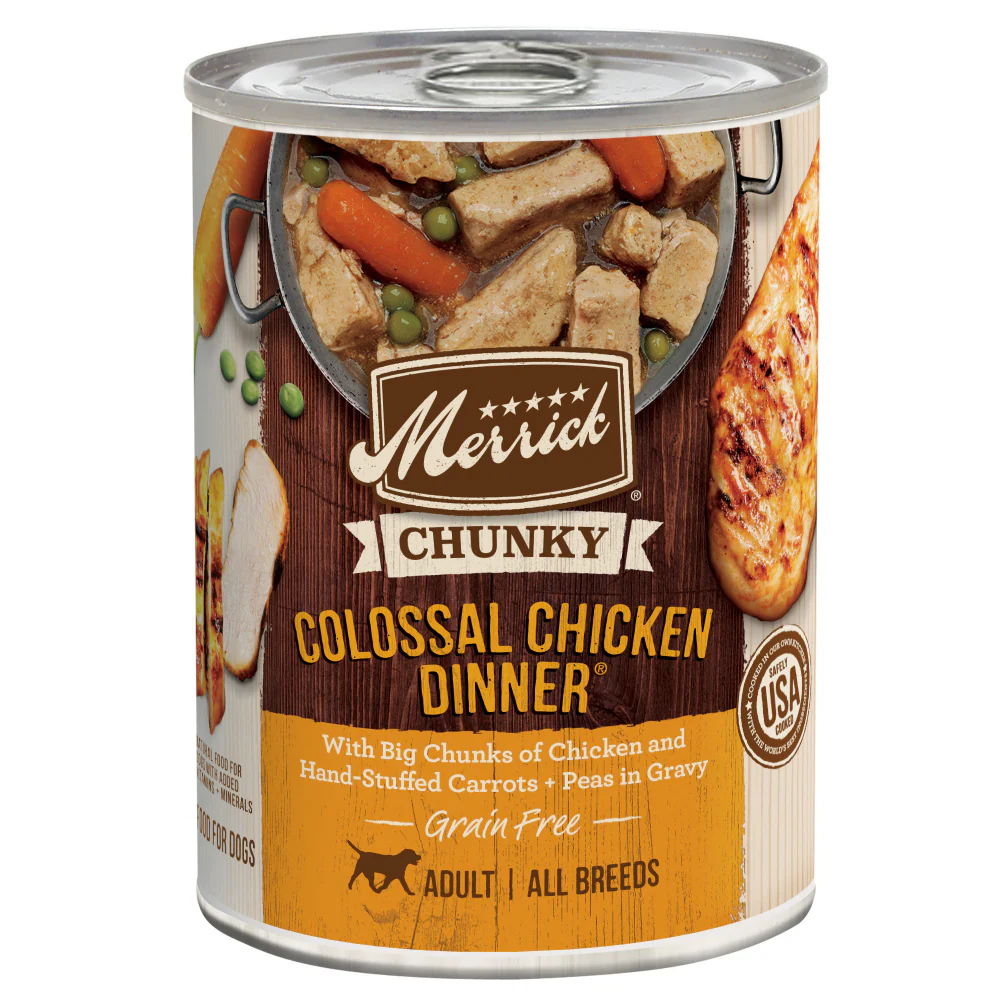 Merrick Grain Free Chunky Colossal Chicken Dinner Canned Dog Food - Budpants