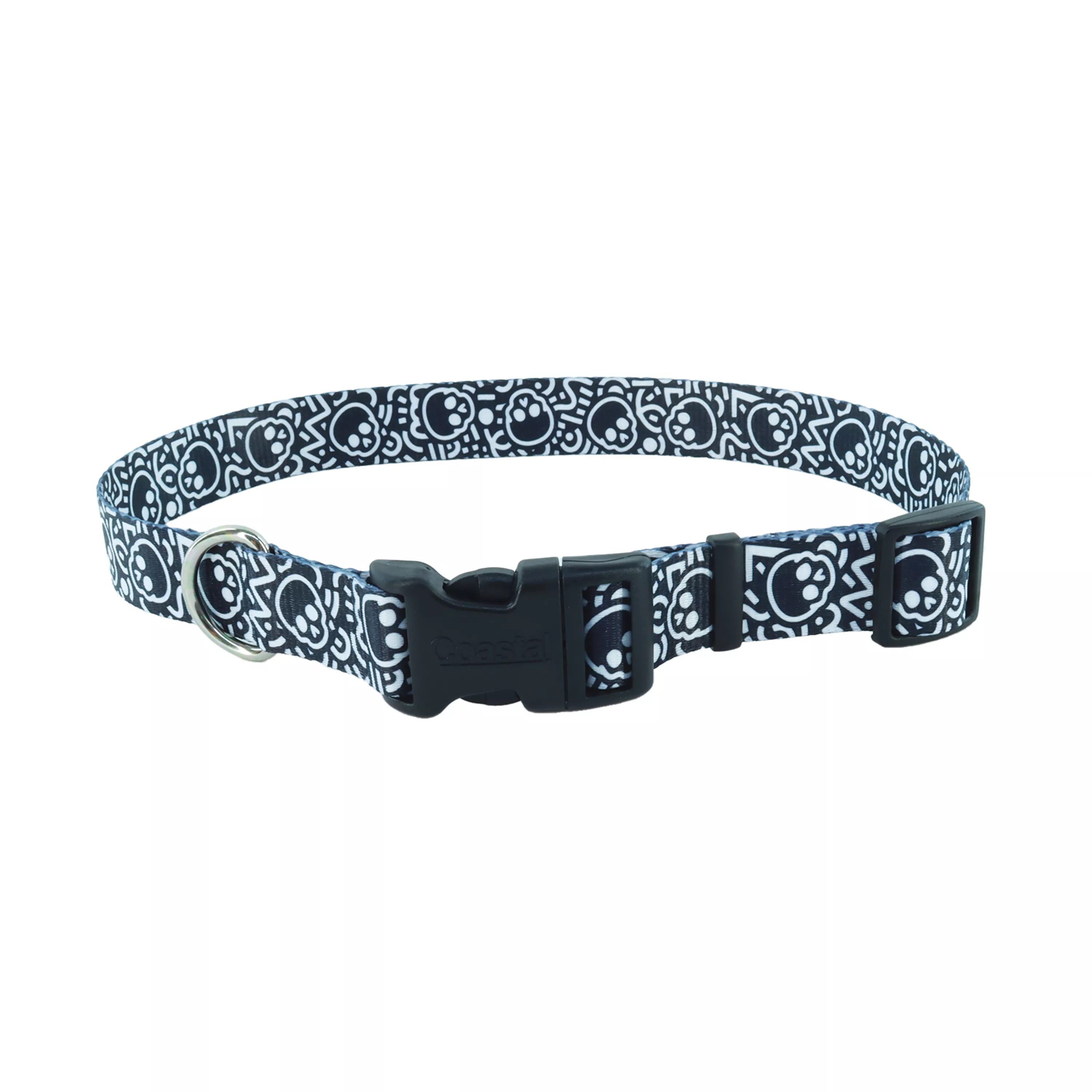 Coastal Styles Adjustable Dog Collar with Skulls - Budpants