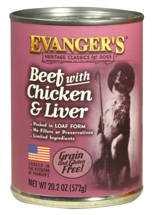 Evangers Classic Beef with Chicken And Liver Canned Dog Food - Budpants