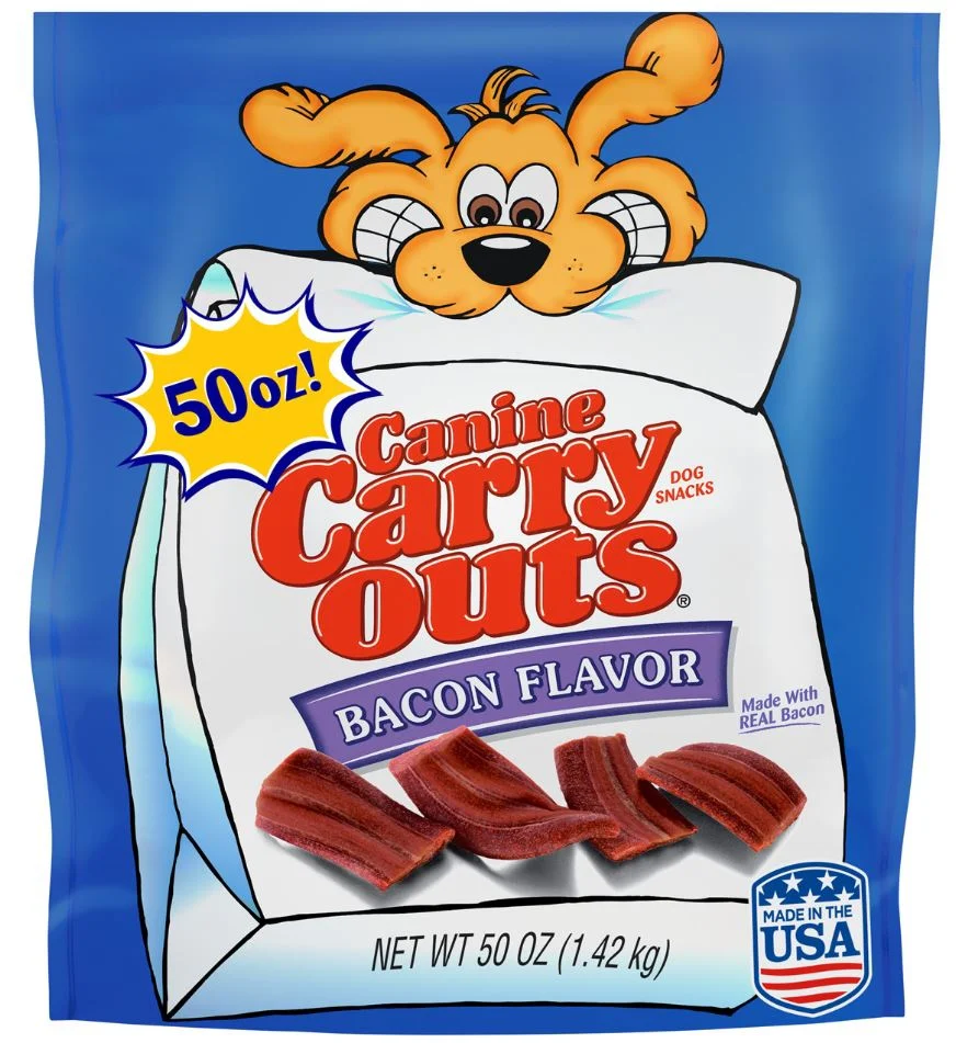 Canine Carry Outs Bacon Flavor Dog Snacks - Budpants