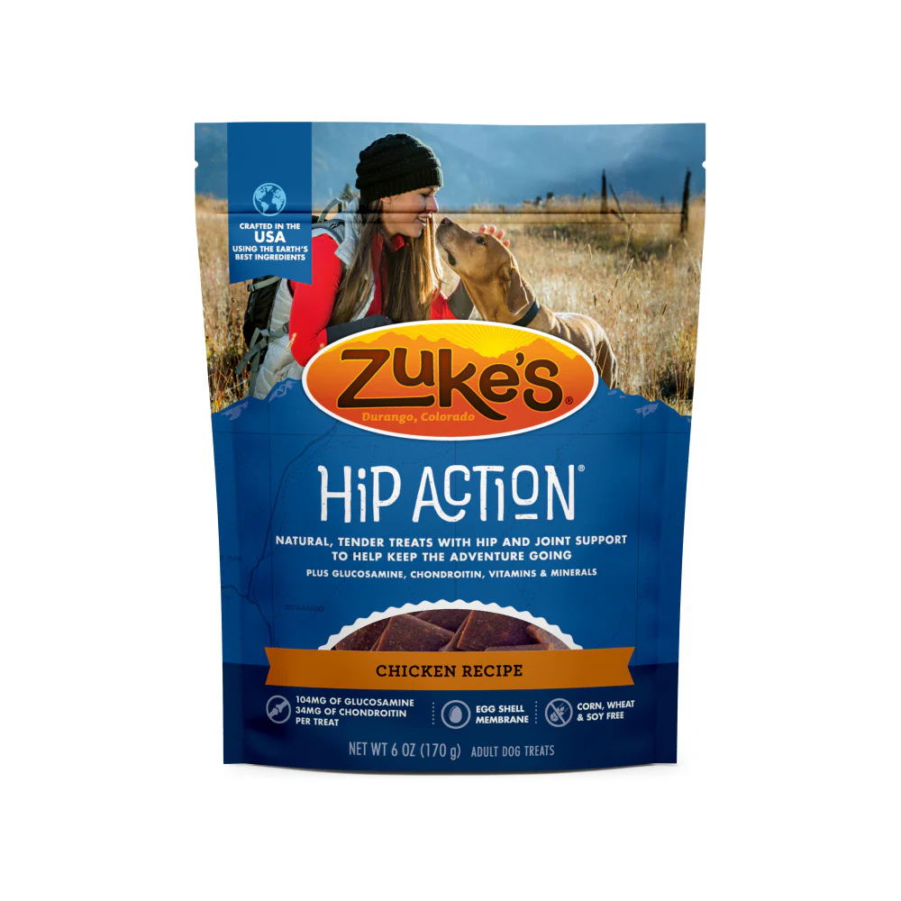 Zukes Hip Action Chicken Dog Treats with Glucosamine and Chondroitin - Budpants