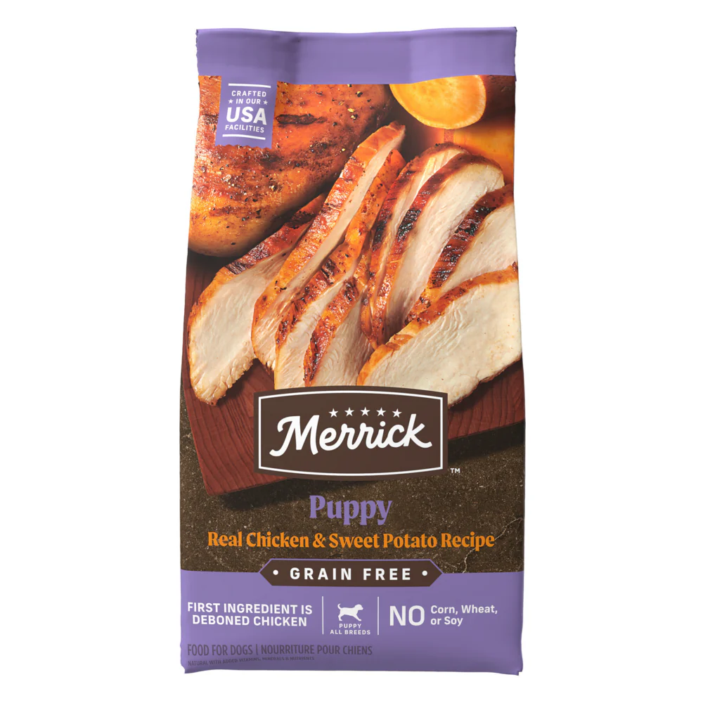 Merrick Dry Puppy Food Real Chicken & Sweet Potato Grain Free Dog Food Recipe - Budpants