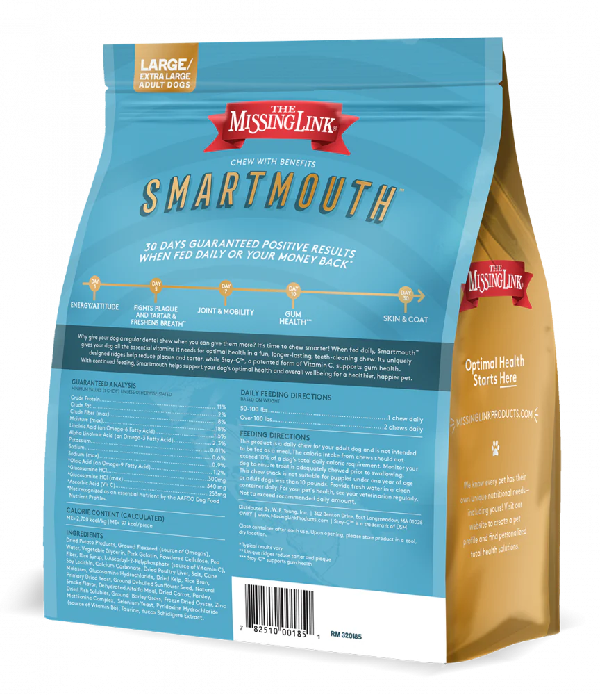 The Missing Link Smartmouth Dental Chews for Puppies - Budpants