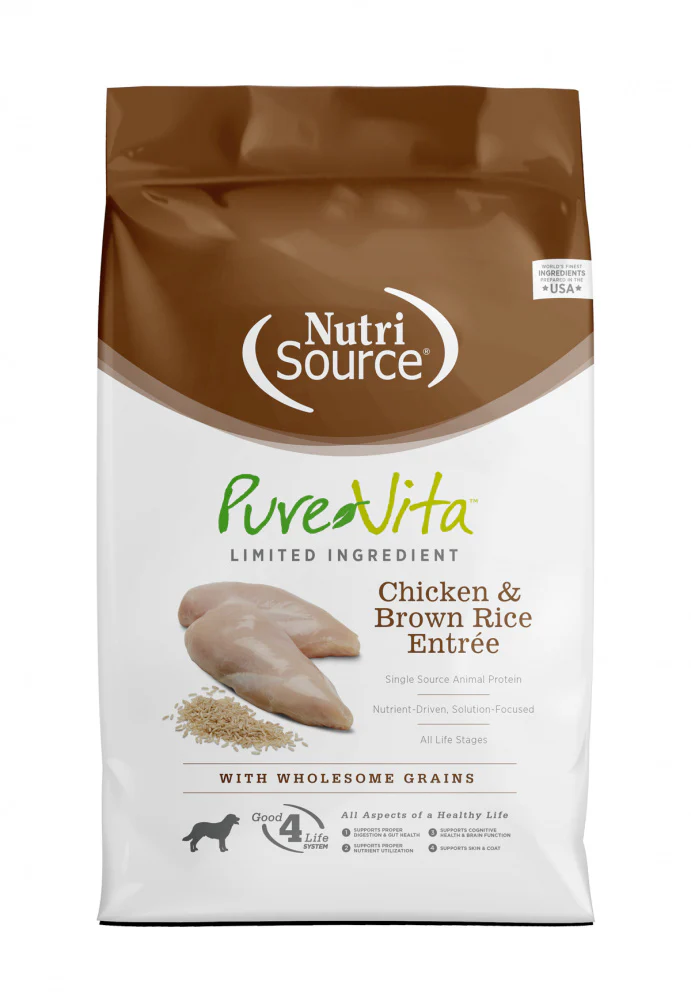 PureVita Chicken And Brown Rice Dry Dog Food - Budpants