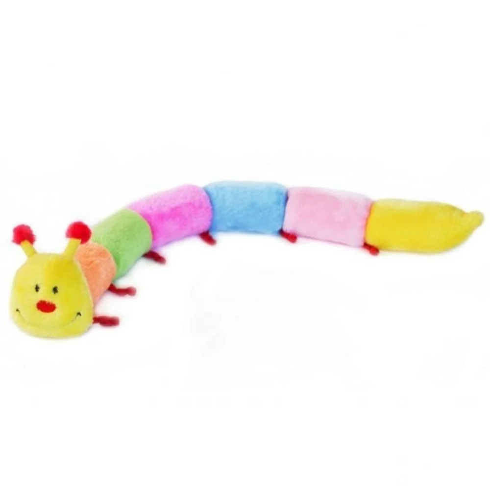 ZippyPaws 6 Blaster Squeaker Caterpillar Plush Dog Toy - Budpants
