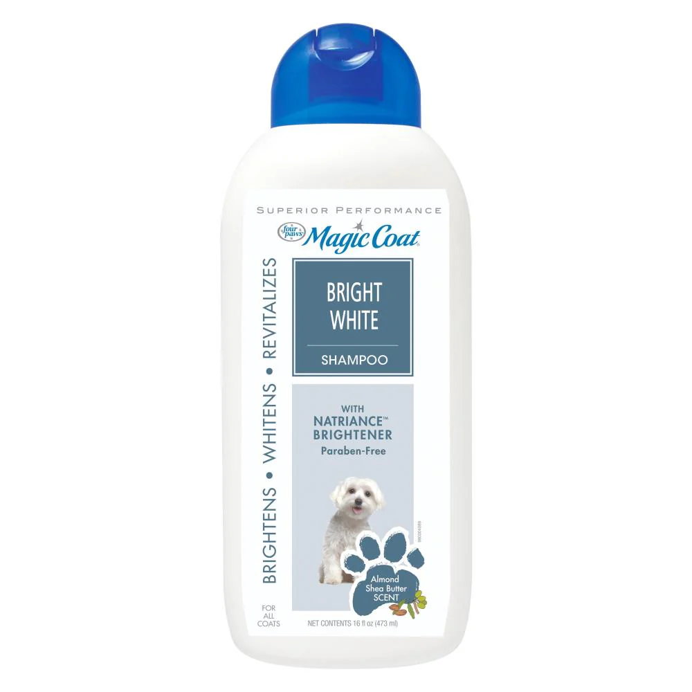 4 PAWS Magic Coat Almond Shea Butter Scented Bright White Dog Shampoo - Budpants