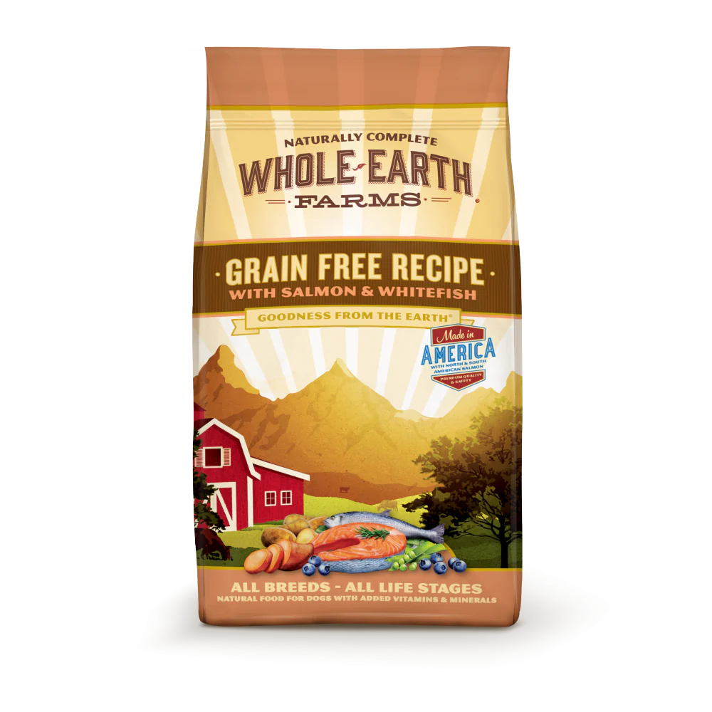 Whole Earth Farms Grain Free Recipe Salmon and Whitefish Dry Dog Food - Budpants