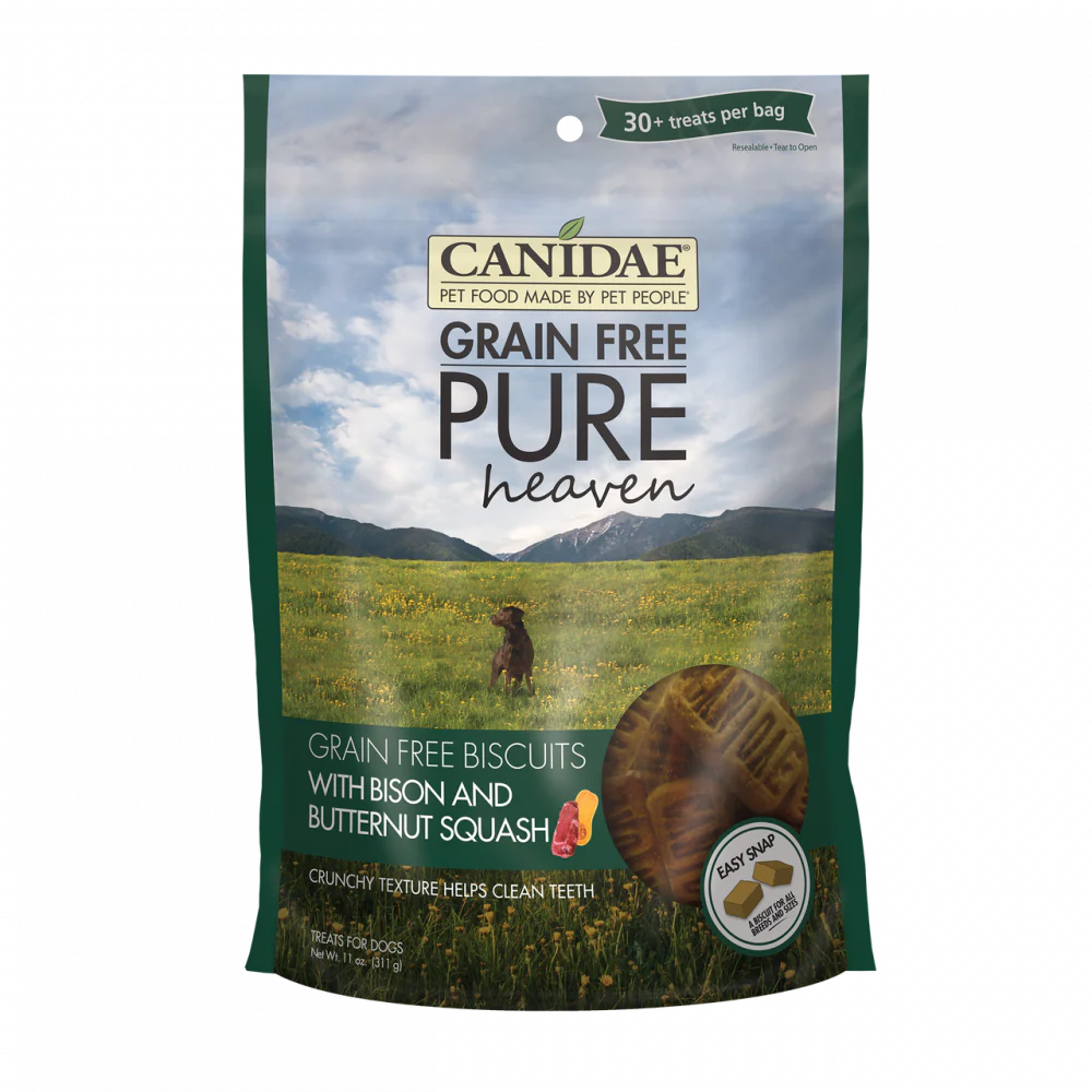 Canidae Grain Free PURE Heaven Biscuits with Bison and Butternut Squash Dog Treats - Budpants