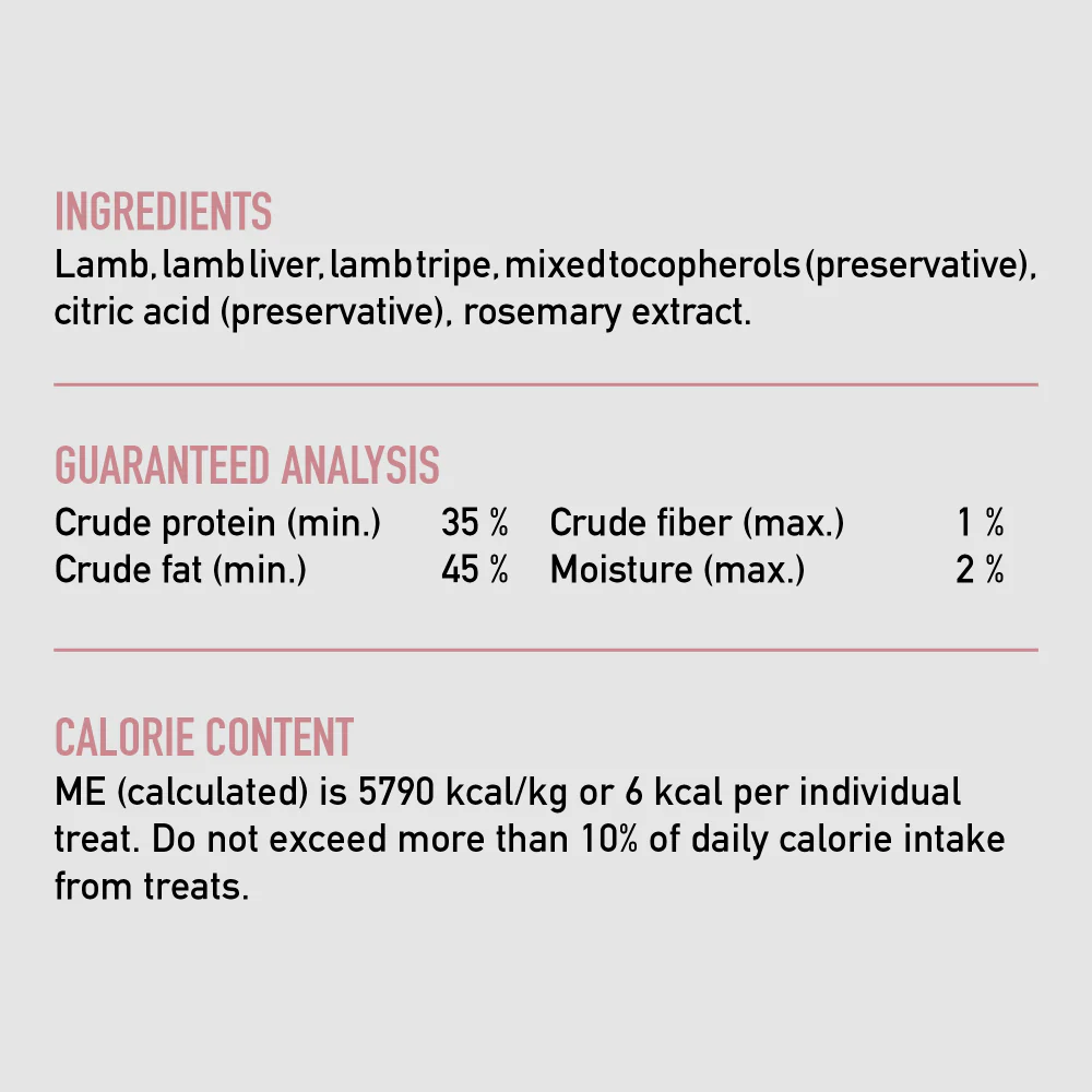 ORIJEN Freeze Dried Grass Fed Lamb Dog Treats - Budpants