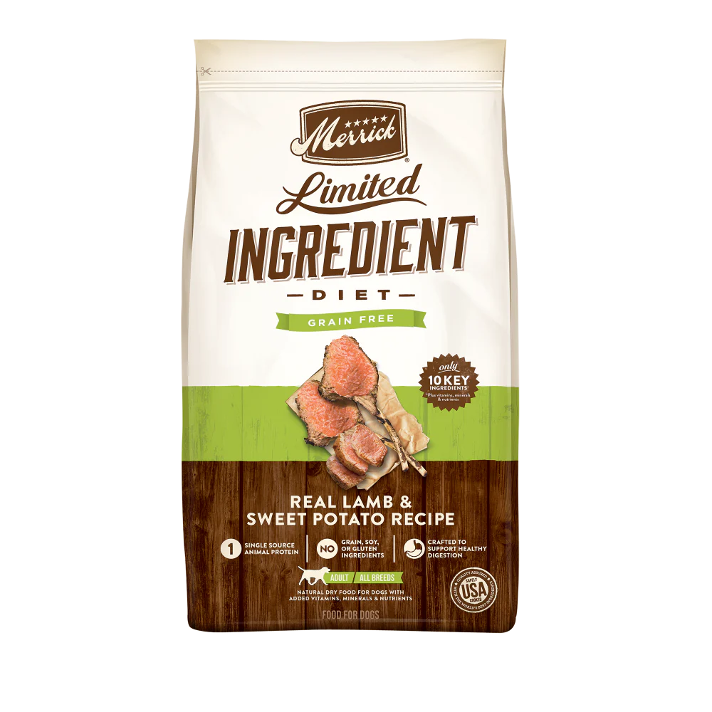 Merrick Limited Ingredient Diet Grain Free Real Lamb & Sweet Potato Recipe Dry Dog Food - Budpants