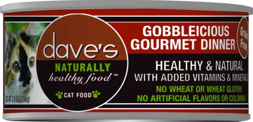 Dave's Naturally Healthy Gobbleicious Gourmet Dinner Canned Cat Food - Budpants
