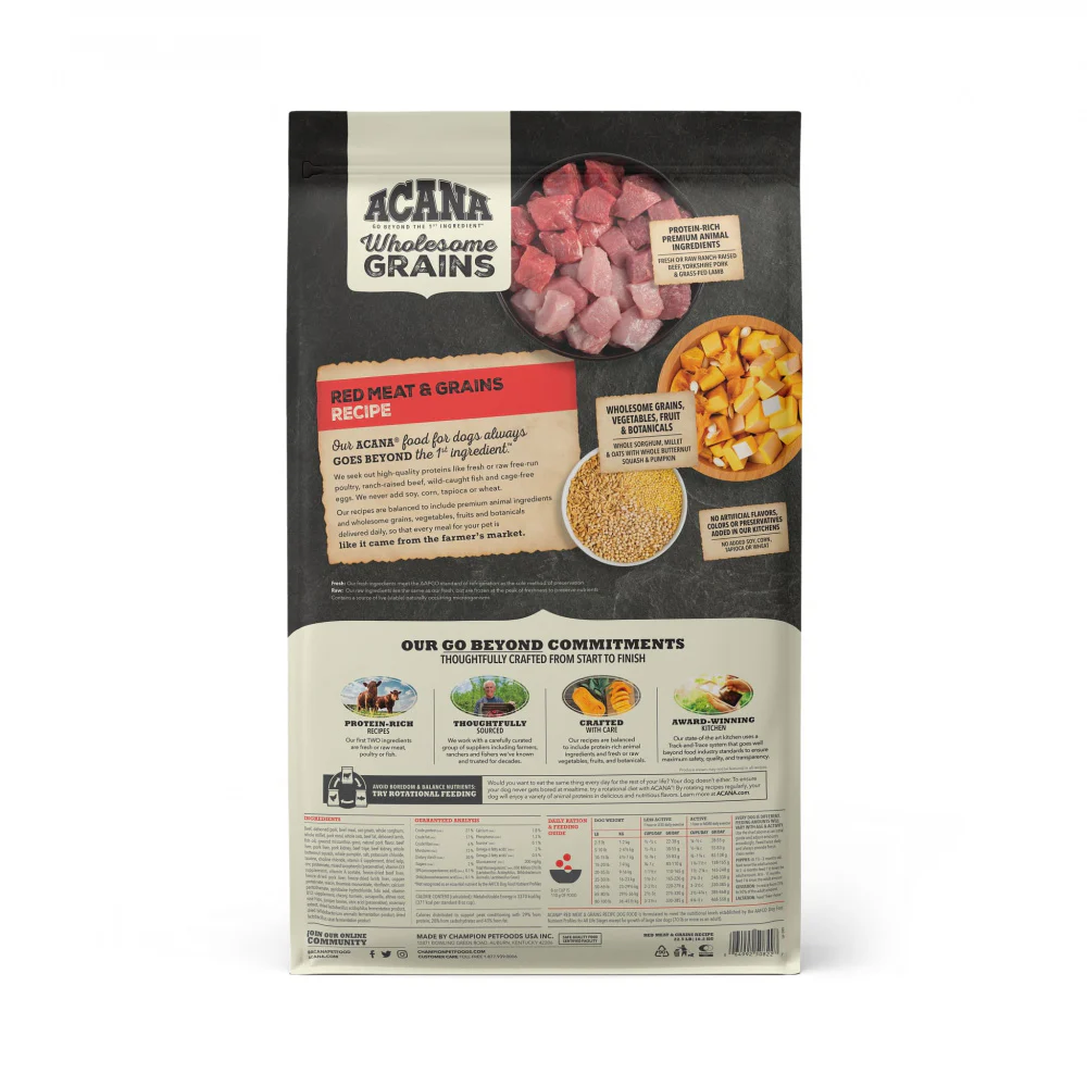 ACANA Wholesome Grains Red Meat & Grains Recipe Dry Dog Food - Budpants