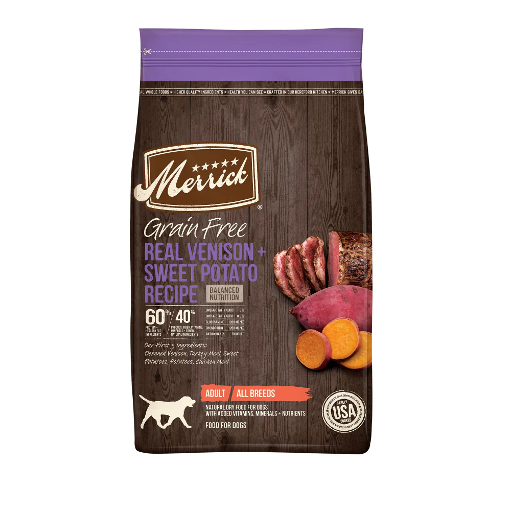 Merrick Grain Free Venison & Sweet Potato Recipe Dry Dog Food - Budpants