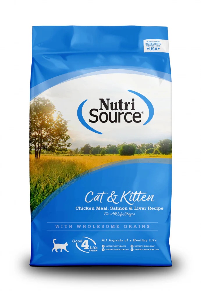 NutriSource Cat & Kitten Chicken, Salmon & Liver Dry Cat Food - Budpants