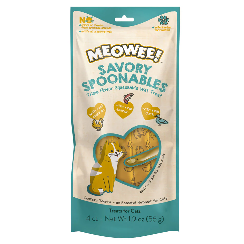 Meowee Savory Spoonables Chicken, Salmon & Duck - Budpants