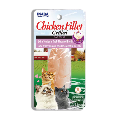 INABA Extra Tender Grilled Chicken in Crab flavored broth cat treat - Budpants