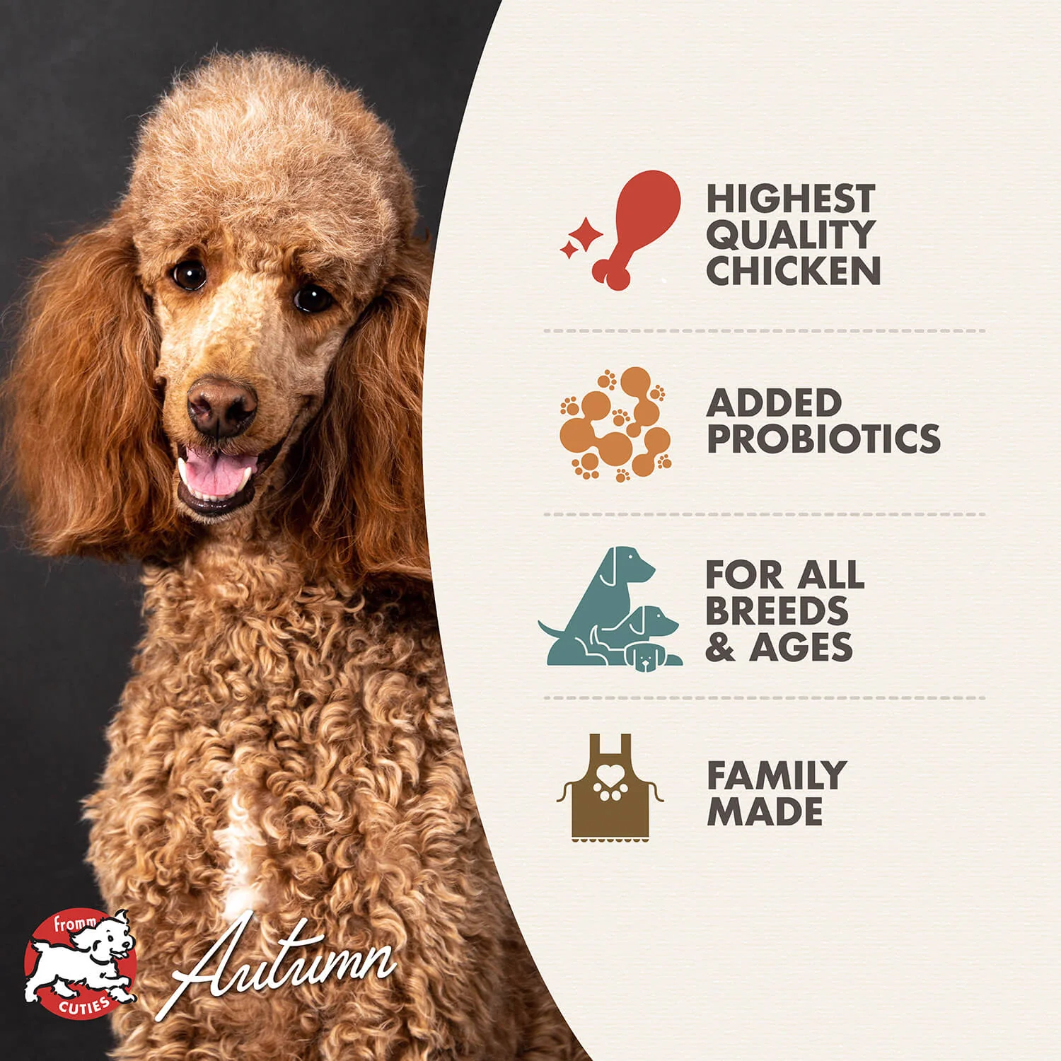 Fromm Chicken Au Frommage recipe dog food - Budpants