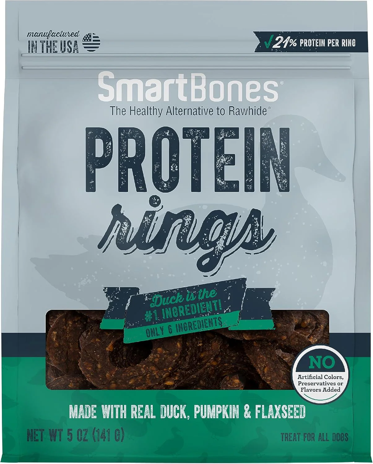 Smartbone Duck, Pumpkin & Flaxseed Protein Rings - Budpants
