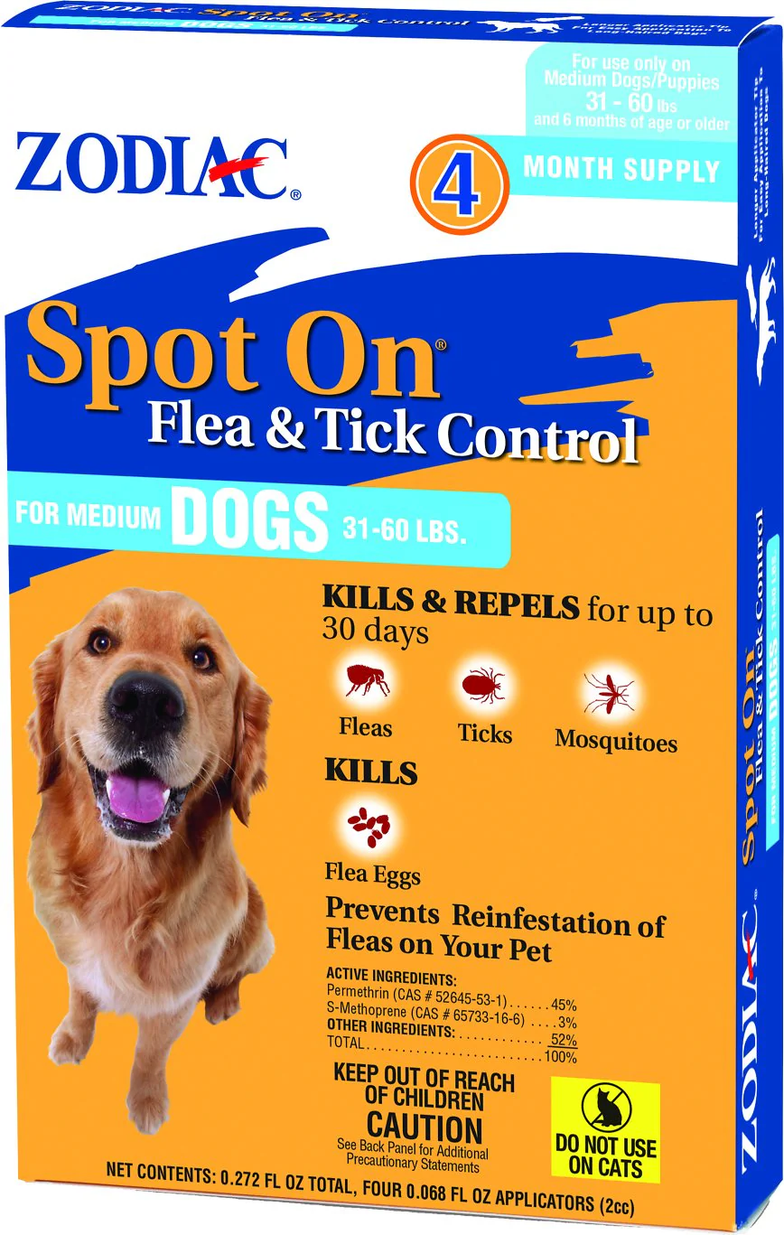 Zodiac Spot On Flea & Tick Control - Budpants