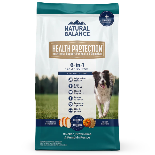 Natural Balance Health Protection Chicken, Brown Rice & Pumpkin recipe dry dog food - Budpants