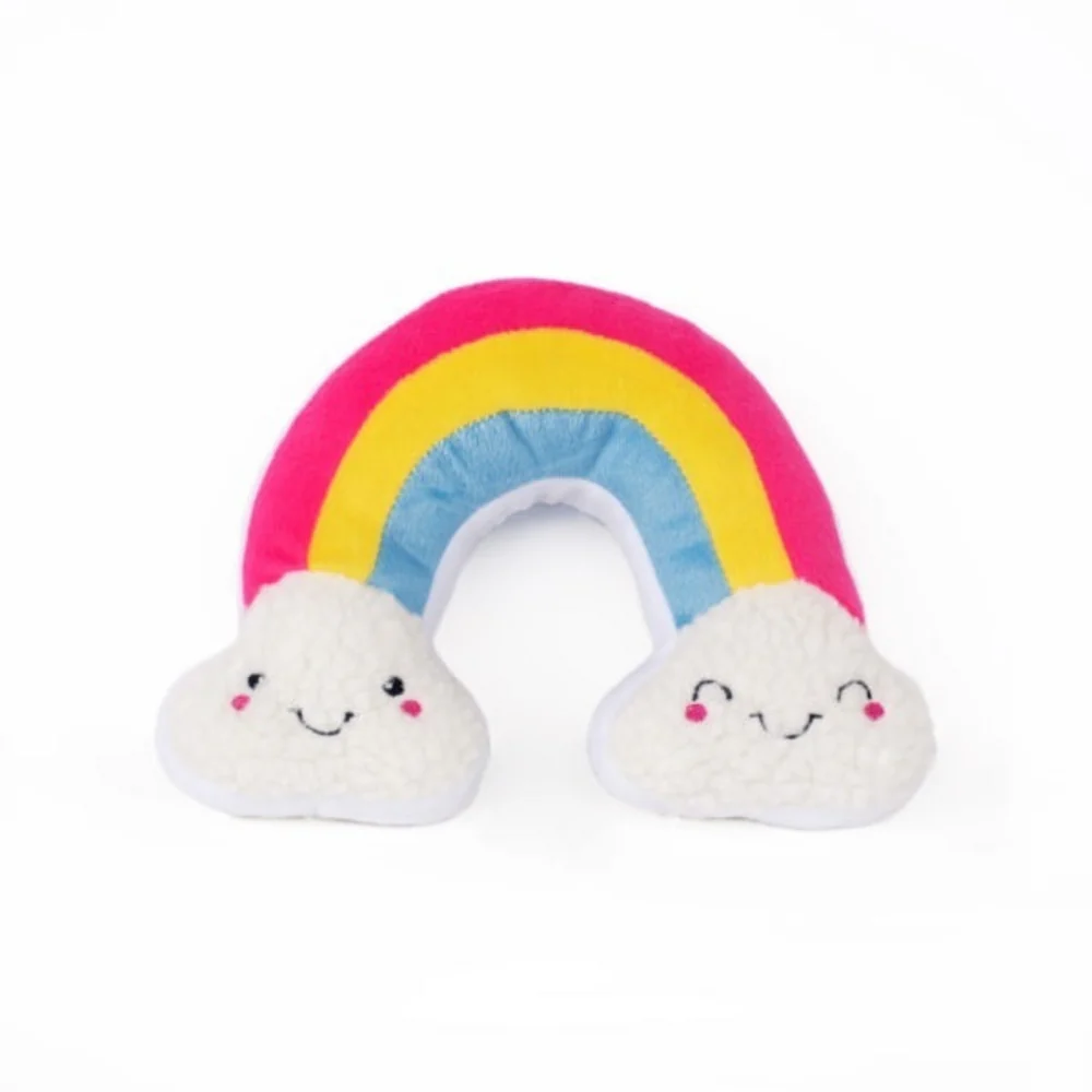 ZippyPaws Squeakie Pattiez Rainbow Plush Dog Toy - Budpants