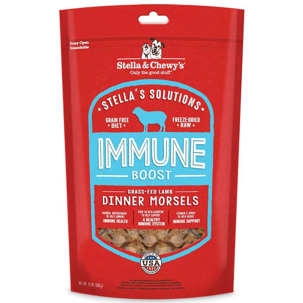 Stella & Chewy's Stella's Solutions Grain Free Immune Boost Grass Fed Lamb Dinner Morsels Freeze-Dried Raw Dog Food - Budpants