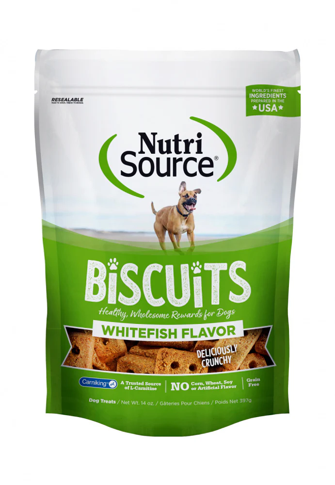 NutriSource Grain Free Whitefish Biscuits Dog Treats - Budpants
