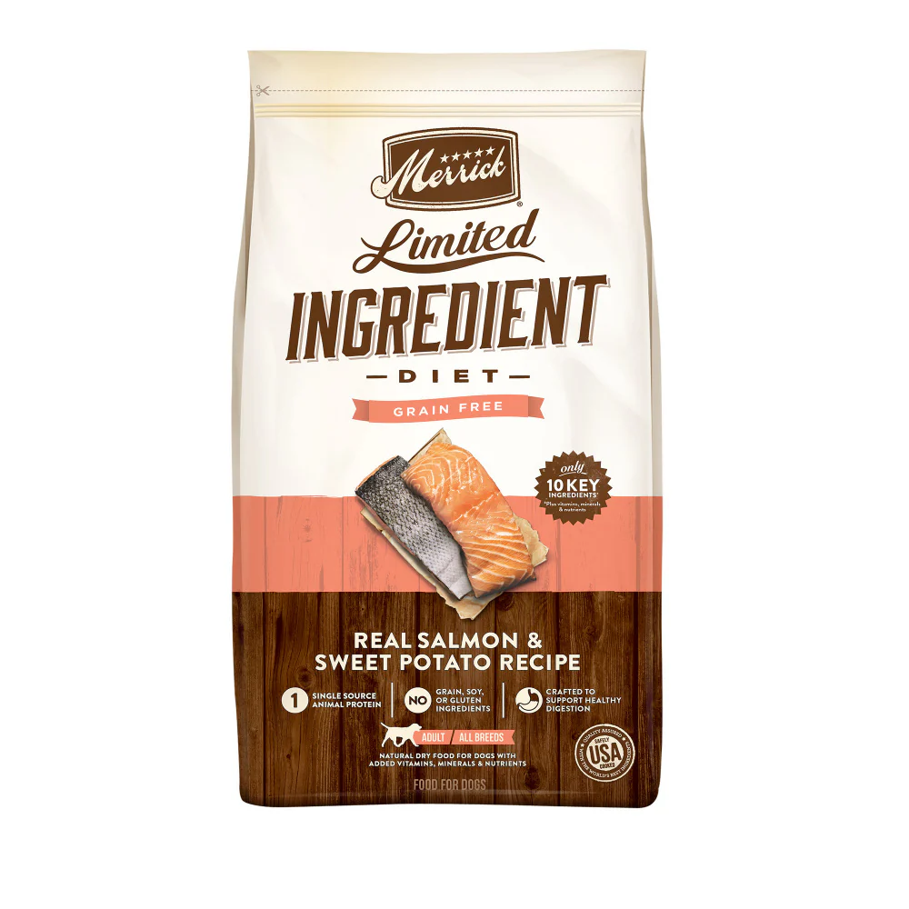 Merrick Limited Ingredient Diet Grain Free Real Salmon & Sweet Potato Recipe Dry Dog Food - Budpants