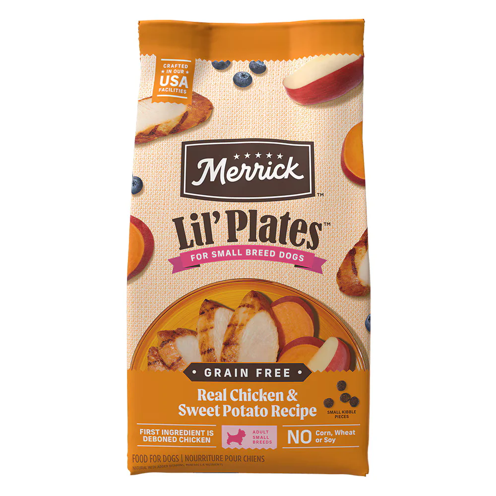 Merrick Lil' Plates Small Breed Grain Free Real Chicken and Sweet Potato Dry Dog Food - Budpants