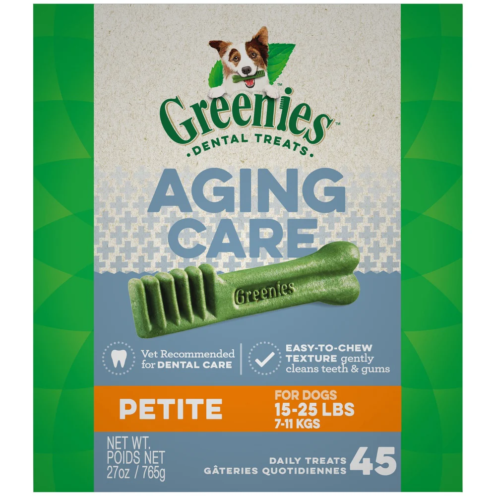 Greenies Aging Care Petite Dental Care Dog Treats - Budpants