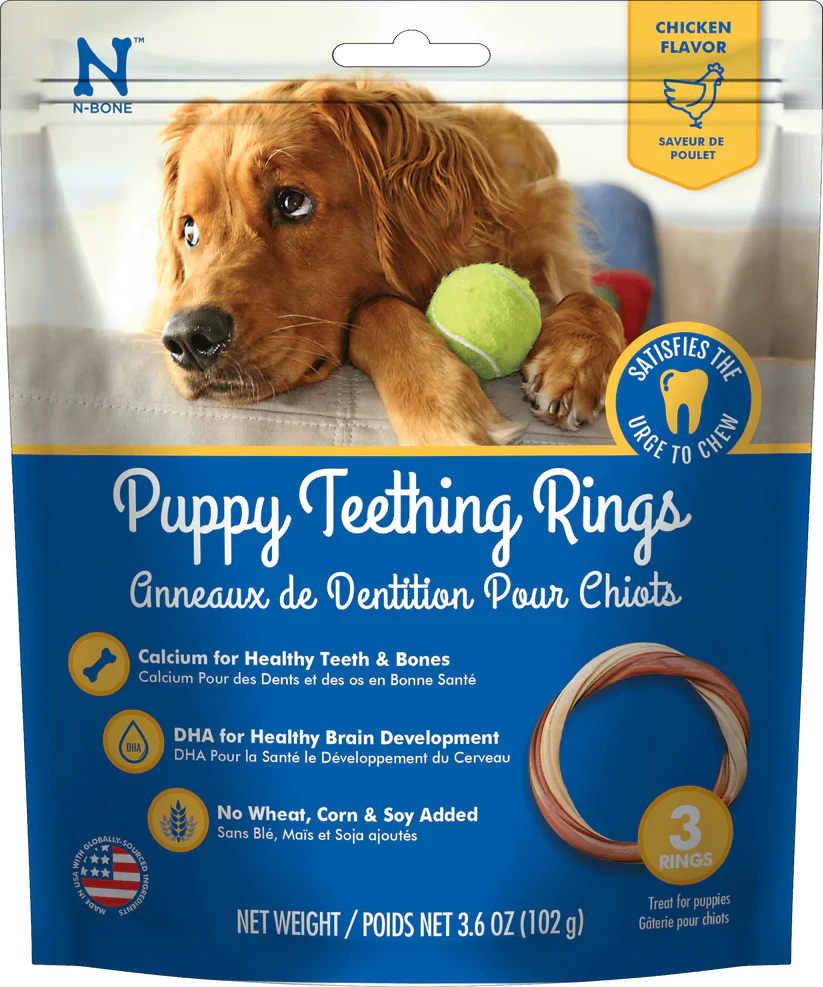 N-BONE PUPPY TEETHING RINGS CHICKEN FLAVOR - Budpants