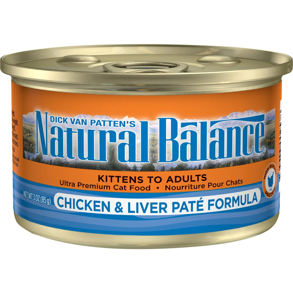 Natural Balance Chicken and Liver Pate Canned Cat Food - Budpants