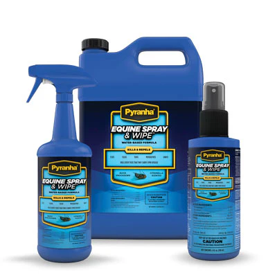 Pyranha Equine Spray 'N Wipe Water Base Formula - Budpants