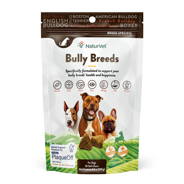 NaturVet Breed Specific Bully Breed dog treats - Budpants