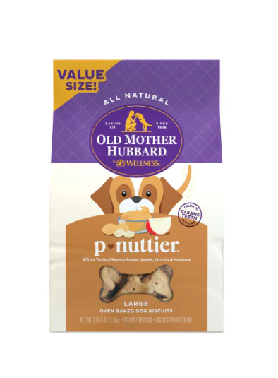 Old Mother Hubbard Crunchy Classic Natural P-Nuttier Large Biscuits Dog Treats - Budpants