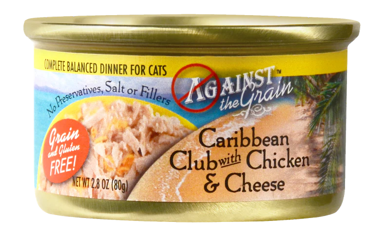 Against the Grain Caribbean Club with Chicken and Cheese Canned Cat Food - Budpants