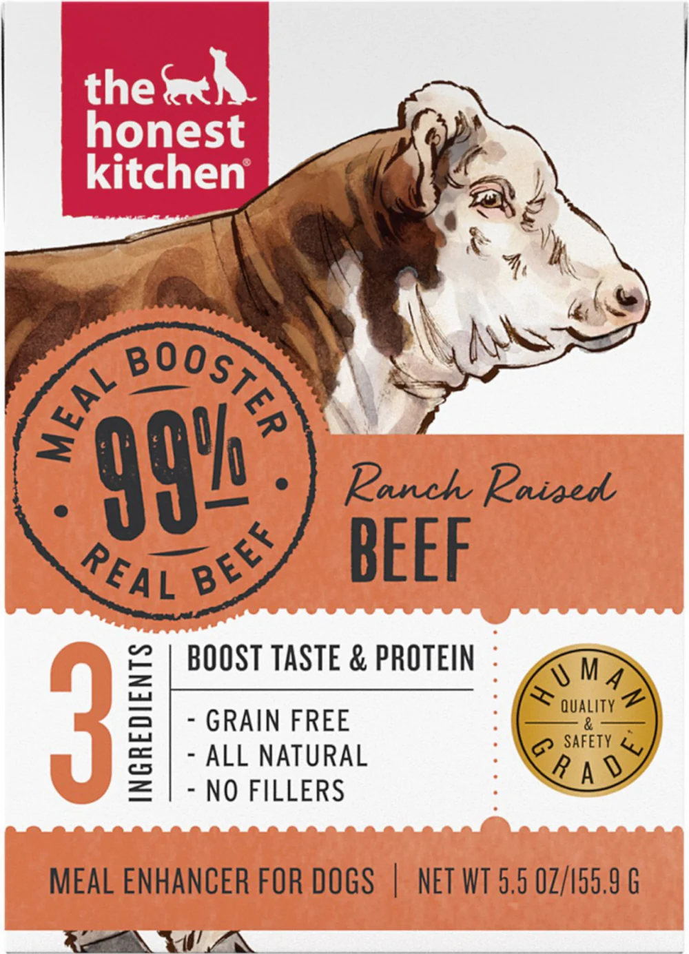 The Honest Kitchen Meal Booster 99% Beef Dog Food Topper - Budpants