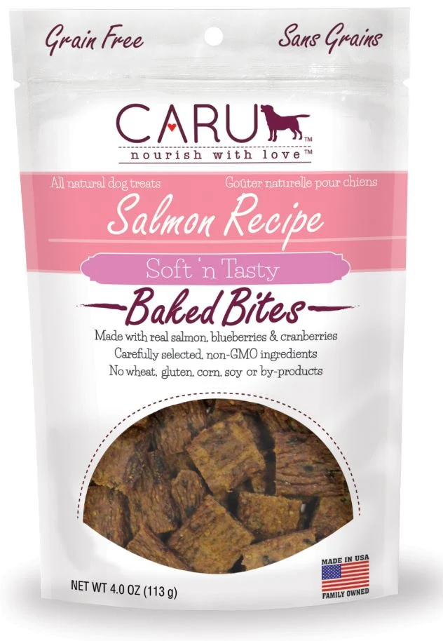 Caru Natural Grain Free Salmon Recipe Bites for Dogs - Budpants